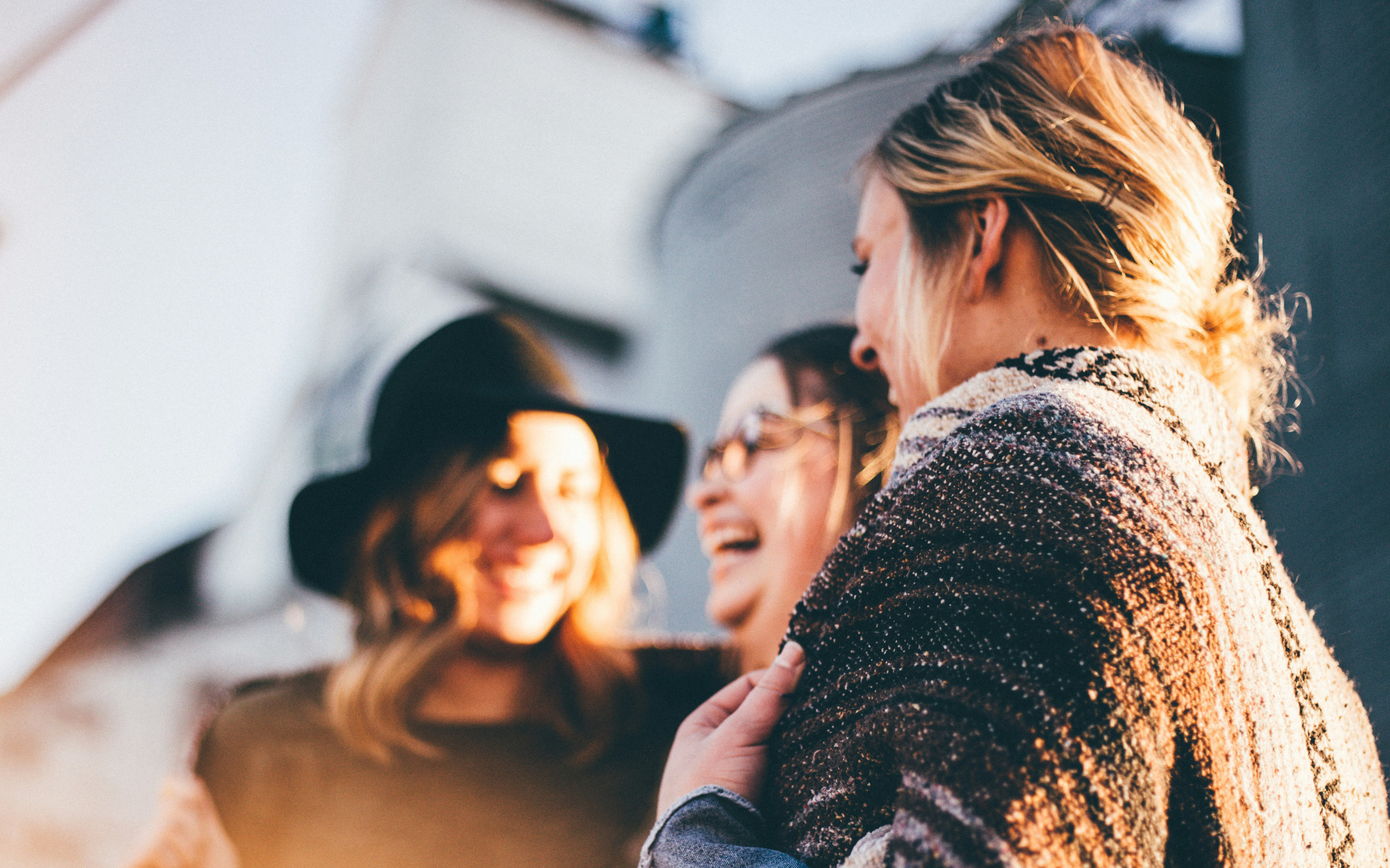 Women sharing genuine laughter and connection